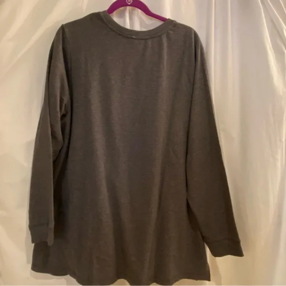 Denim & Co long sleeve tunic XL - Picture 2 of 5